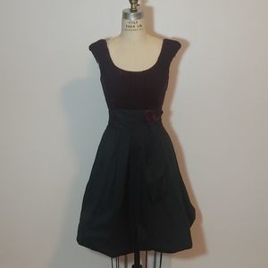 BCBG MAX AZRIA silk cocktail bubble dress